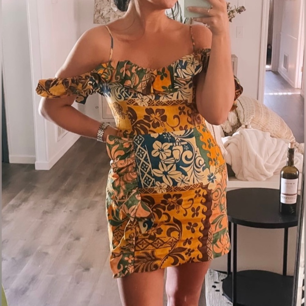 ALEMAIS Archie Flounce Mini Dress